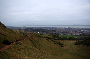 Naklejka premium vue sur la ville d'Édimbourg