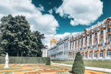 Katherine's Palace hall in Tsarskoe Selo (Pushkin).