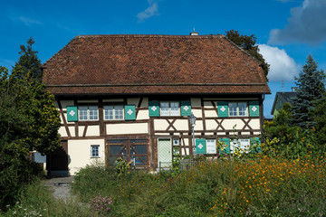 Fototapeta na wymiar Begegnungsstätte Mesnerhaus in Bermatingen