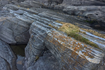 The rocks on the seashore