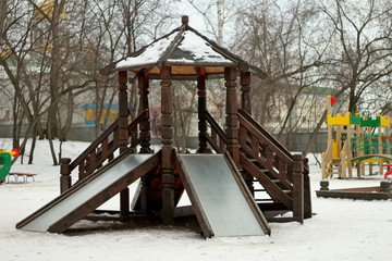 Fototapeta na wymiar winter in the park
