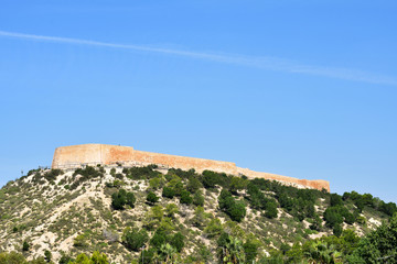Fototapeta na wymiar Guardamar del Segura castle in Guardamar del Segura, Alicante. Spain. Europe. 