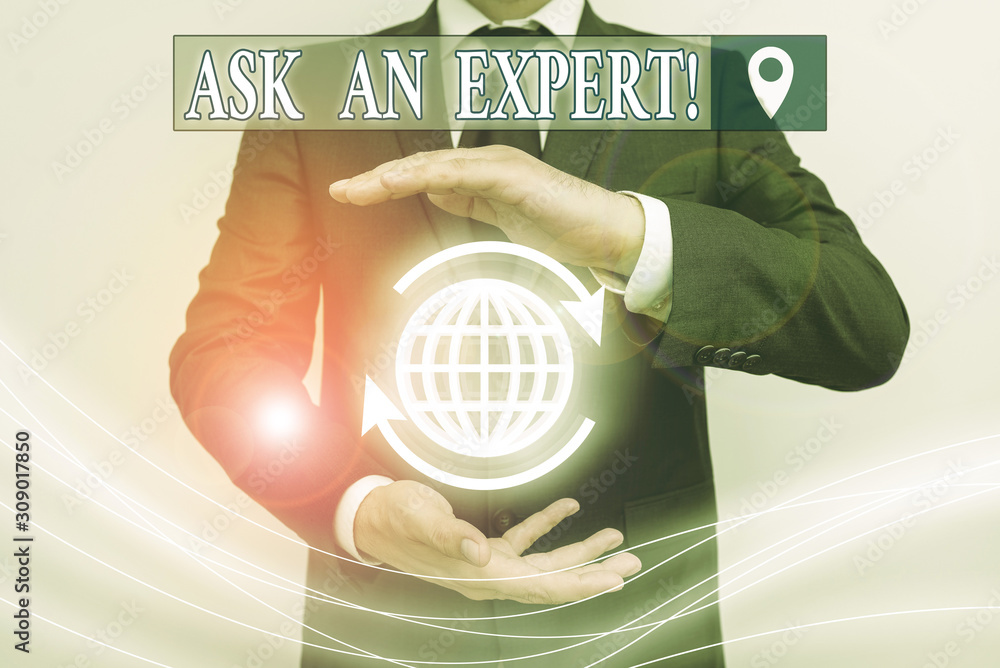 Aufkleber word writing text ask an expert. business photo showcasing confirmation that have read understand an