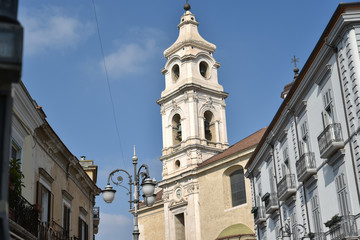 Fototapeta na wymiar Cathedral with Bell Tower by Morning