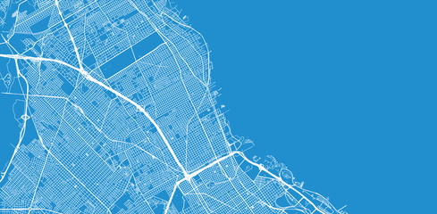 Urban vector city map of Vicente Lopez, Argentina