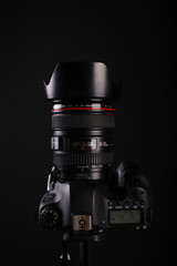 Professional modern DSLR camera 