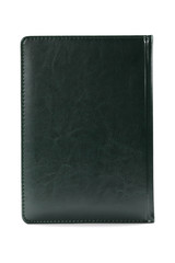 Green diary isolated on white background