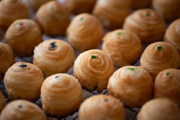 Preparation of Puff pastry dough for the Fried Chinese pastry