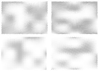 Abstract halftone dotted background. Futuristic grunge pattern, dot, circles.  Vector modern optical pop art texture for posters, sites, business cards, cover, labels mockup, vintage stickers layout.