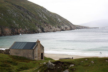 Fototapeta na wymiar A lonely inlet on the Wild Atlantic way in Ireland