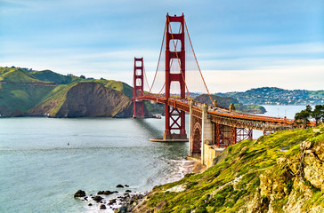 Golden Gate Bridge in San Francisco, Californië