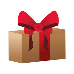 gift box icon, flat design
