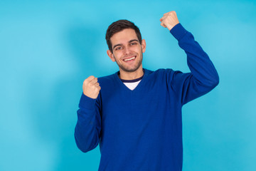 Fototapeta premium isolated young man with expressions