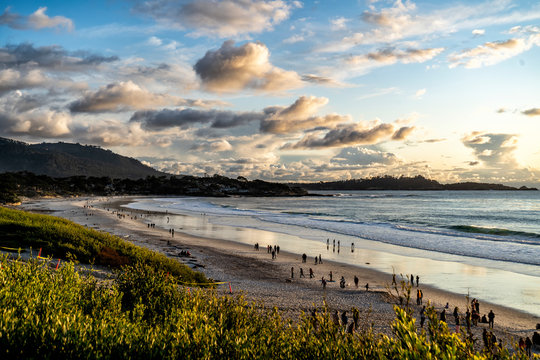 Carmel by the sea at sunset