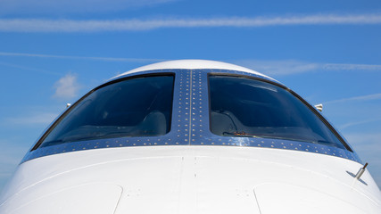 Business Jet front view