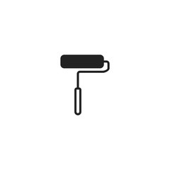 Paint roller icon. Brush tool symbol. Logo design element