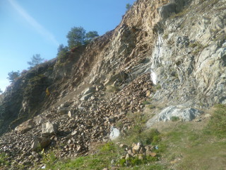 Listvyanka in September, lake Baikal.