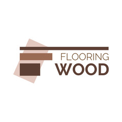Vector logo of wooden floors and coverings