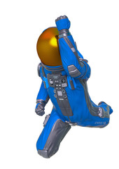 astronaut explorer mega punch in white background
