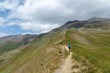 Fototapeta premium hiking in the mountains