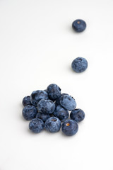 blueberries isolated on white background