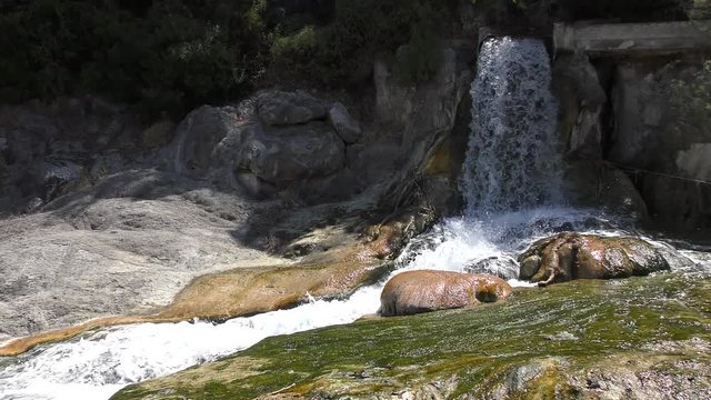 Natural spa. Thermal springs of Thermopylae in Greece