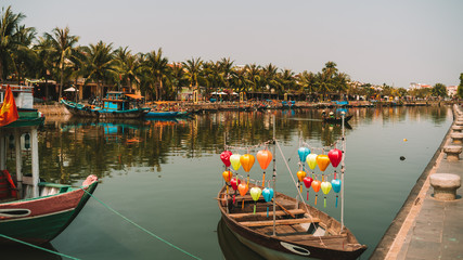 Fototapeta premium Fond d'écran du fleuve de Hué au Vietnam