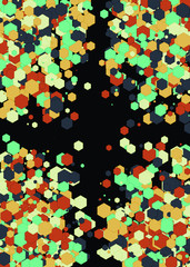 Colorful Universe Distribution Computational Generative Art background illustration