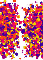 Colorful Universe Distribution Computational Generative Art background illustration