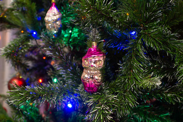 Christmas toys USSR, vintage, holiday, decoration