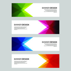 Vector Abstract design banner web template