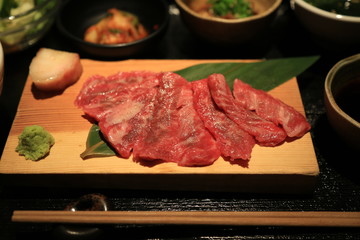 Kobe meat at the restaurant, Japan