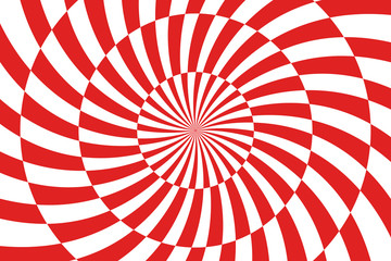 Vector illustration of vortex background in chess pattern.