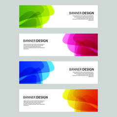 Fototapeta premium Vector Abstract design banner web template