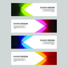 Fototapeta premium Vector Abstract design banner web template