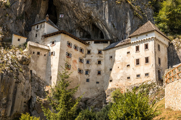Fototapeta na wymiar Predjama, Slovenia. The Predjamski Grad or Predjama Castle, a Renaissance fortress near Postojna in the mouth of a cave