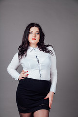 Portrait of major business woman business suit