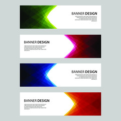 Fototapeta premium Vector Abstract design banner web template