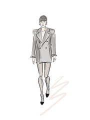 woman fashion sketch