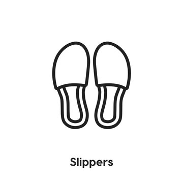 slippers icon vector. slippers icon vector symbol illustration. Modern simple vector icon for your design. house shoes icon vector	