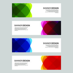 Vector Abstract design banner web template