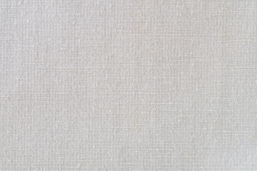 Closeup white,beige,light grey color fabric sample texture backdrop.White fabric strip line pattern design,upholstery for decoration interior design or abstract background.