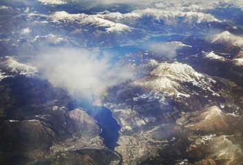 Fototapeta premium View of Como lake. Italy