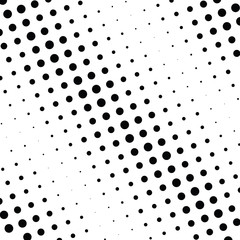 Abstract halftone dotted background. Monochrome pattern with dot and circles.  Vector modern pop art texture for posters, sites, business cards, cover postcards, interior design, labels, stickers.