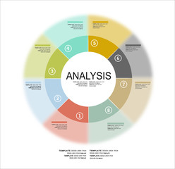 Concepts for business planning and accounting, analysis, audit, project management, marketing, research in flat design style.