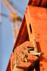 Metall Baustelle Krahn