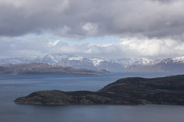 Cold North sea in Norway