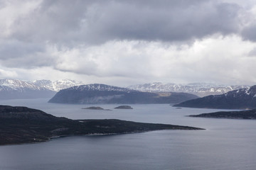 Cold North sea in Norway