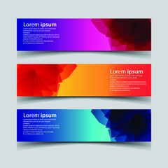 Fototapeta premium Vector Abstract design banner web template