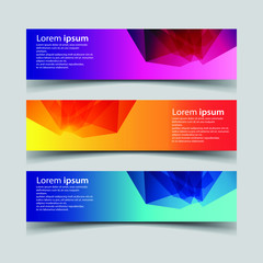Fototapeta premium Vector Abstract design banner web template